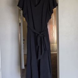 Layne Bryant Black Hi-Lo Midi Dress