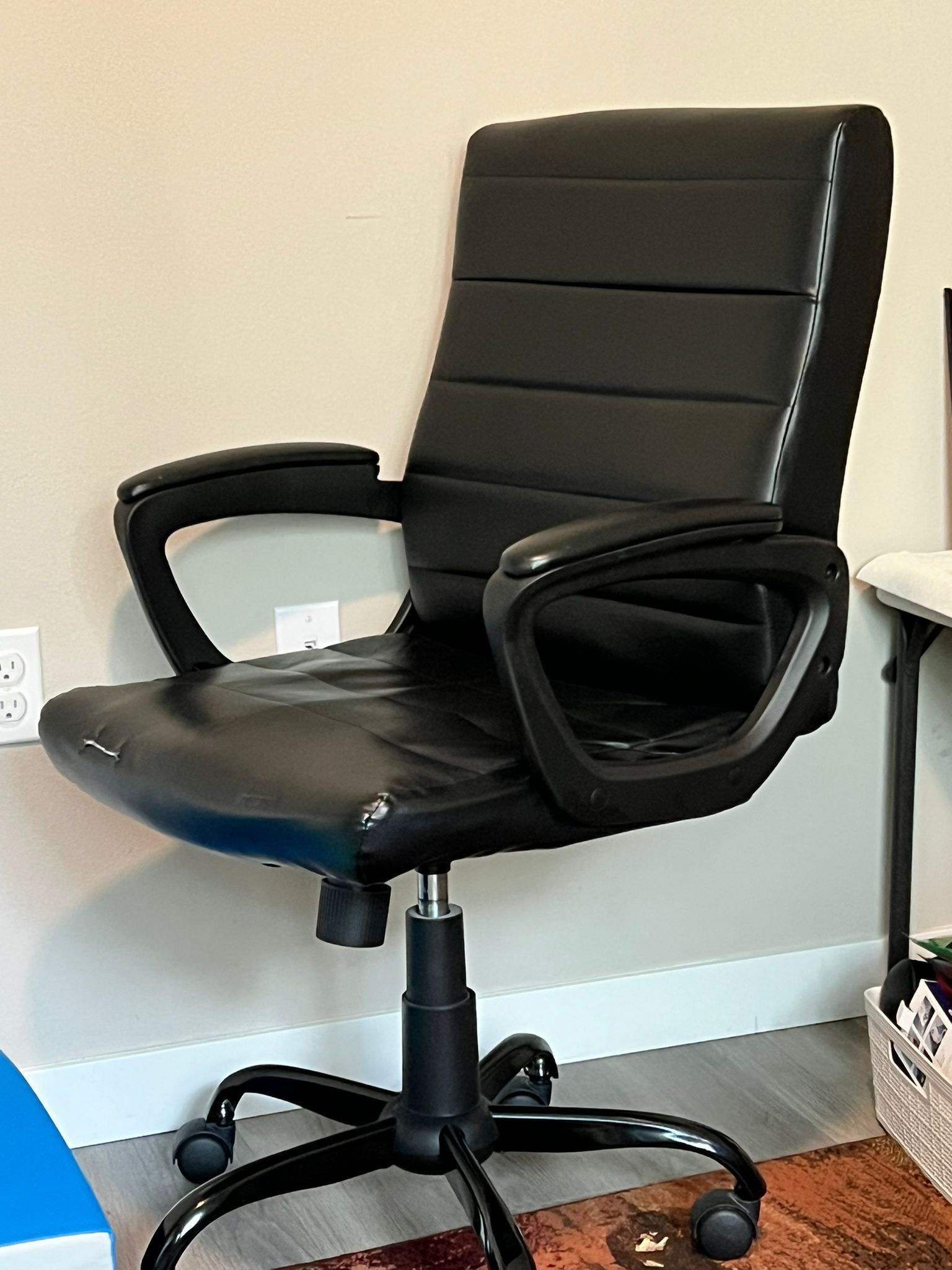 Office Chair And HP Monitor