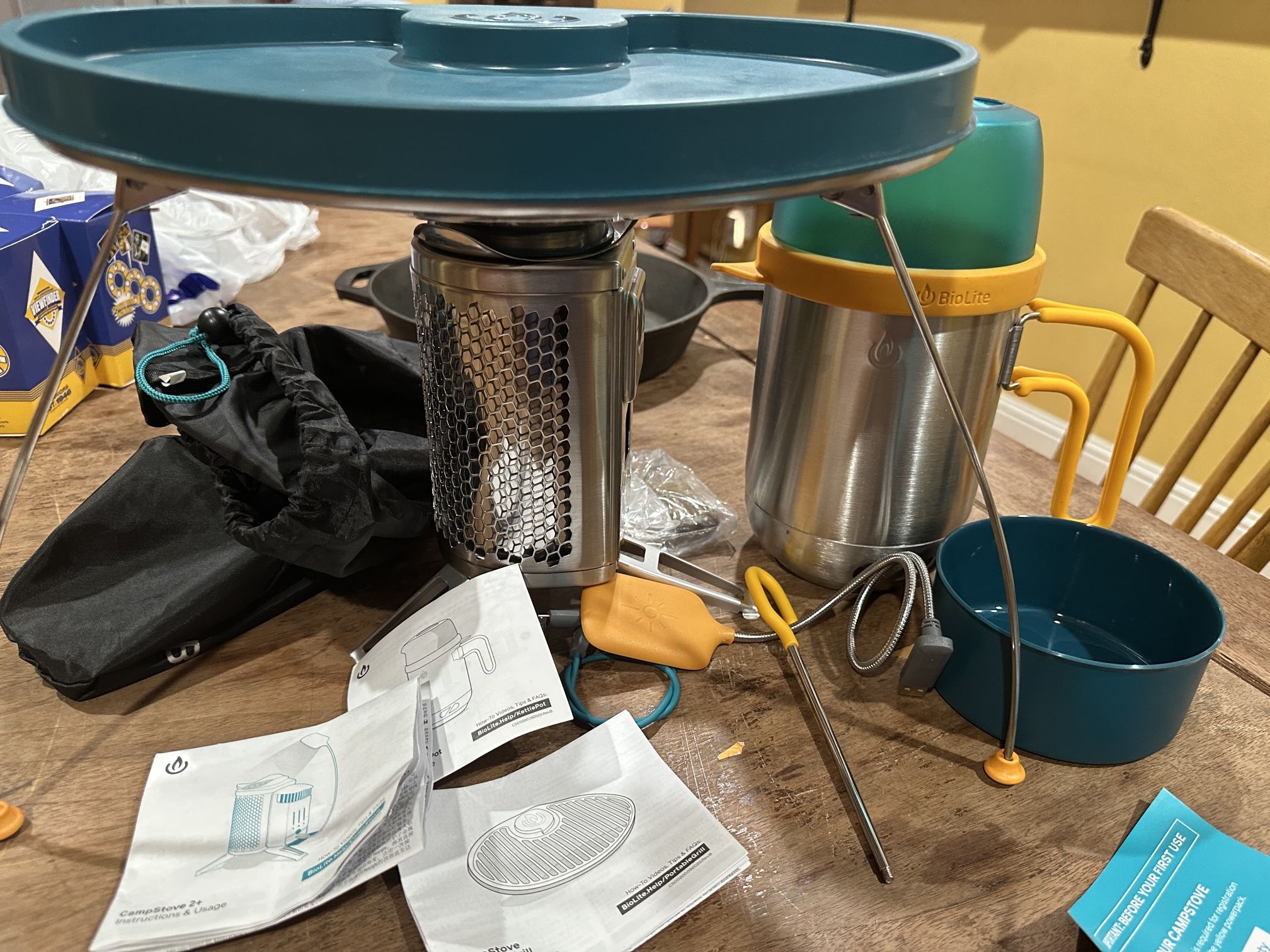 BioLite Camp Stove Potable Grill Kettle Pot