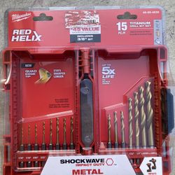 New Milwaukee Drill Titanium Set