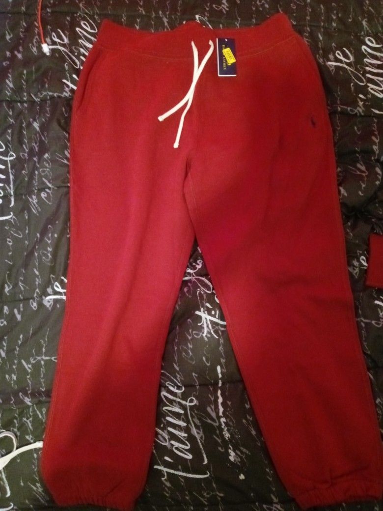 Mens Polo Sweatsuit Burgundy