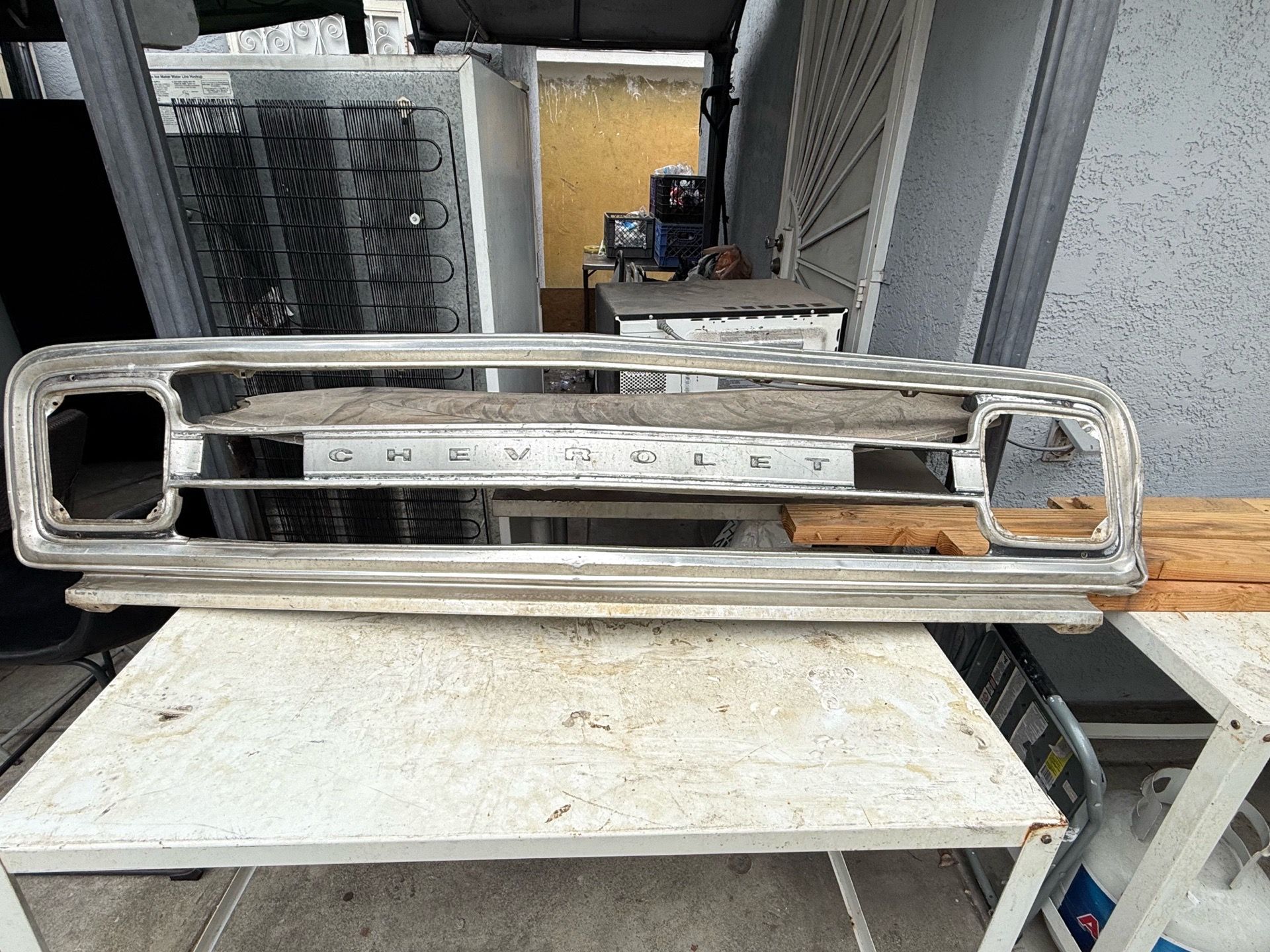 1969-70 Chevy Truck Outer Grill Shell With Logo