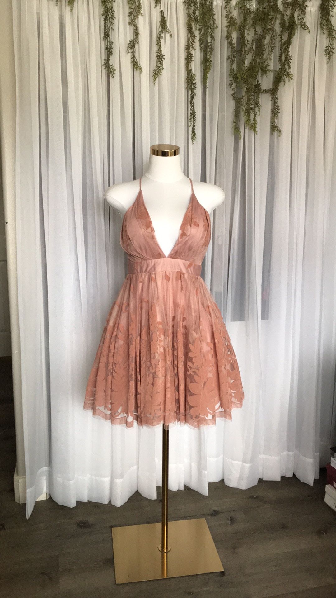 Blush Pink Tulle Dress Size M