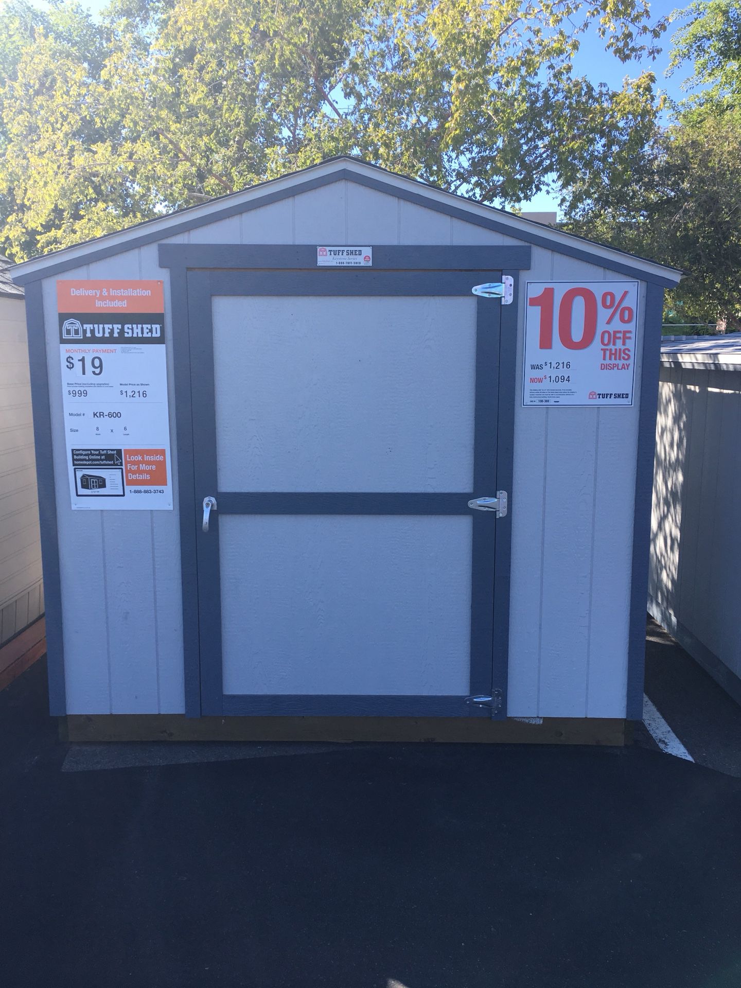 Tuff Shed Keystone Ranch Shed 8FT X 6FT Shed