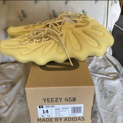 YEEZY 450 SULFUR  SIZE 14