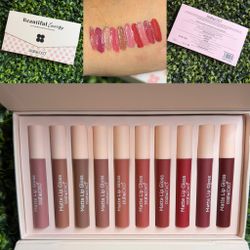 Kevin&coco matte lip gloss 10pc set