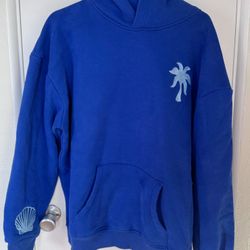 Pink Palm Puff Hoodie - XL