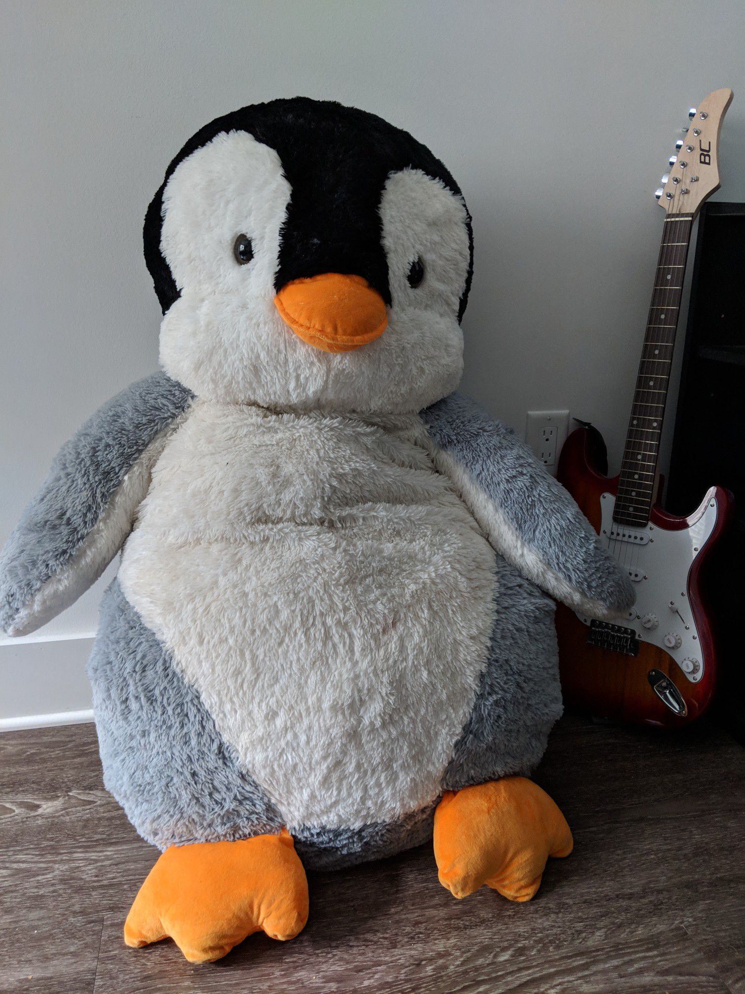 Giant plush penguin stuffed animal