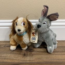 Vintage Sears Lady And The Tramp Plushes