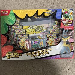 Ascended heroes lucario poster collection sealed Pokemon new