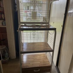 Microwave and storage cabinet / like new