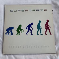 SuperTramp Brother Where You Bound  LP Vinyl Record embossed 1985 A&M records