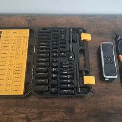 Brand New Heavy Duty Socket Wrench Set + Brand New Portable Car Tire Inflator Bundle (Retail $149.99)