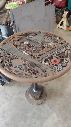 Bitchin Junk Art Table