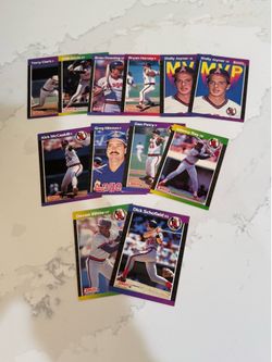 Baseball Trading Cards Donruss 89 Angels  Set of 12