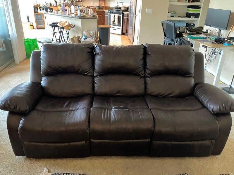 Leather Couch Recliner