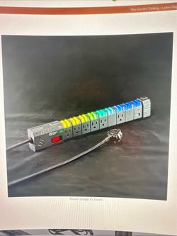 New Gaming TV Computer Light Changing Surge Protector