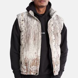 Timberland Men's AOP Water-Repellent Winter Print Vest Size XL