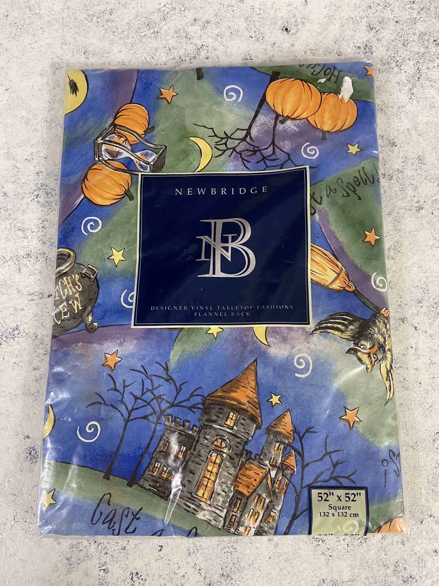 Newbridge Designer Vinyl Tabletop Tablecloth Hocus Pocus Theme
