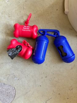Dog waste bags and carrier