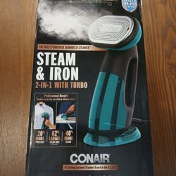 Conair Turbo ExtremeSteam 2-in-1 Steam & Iron – Brand New