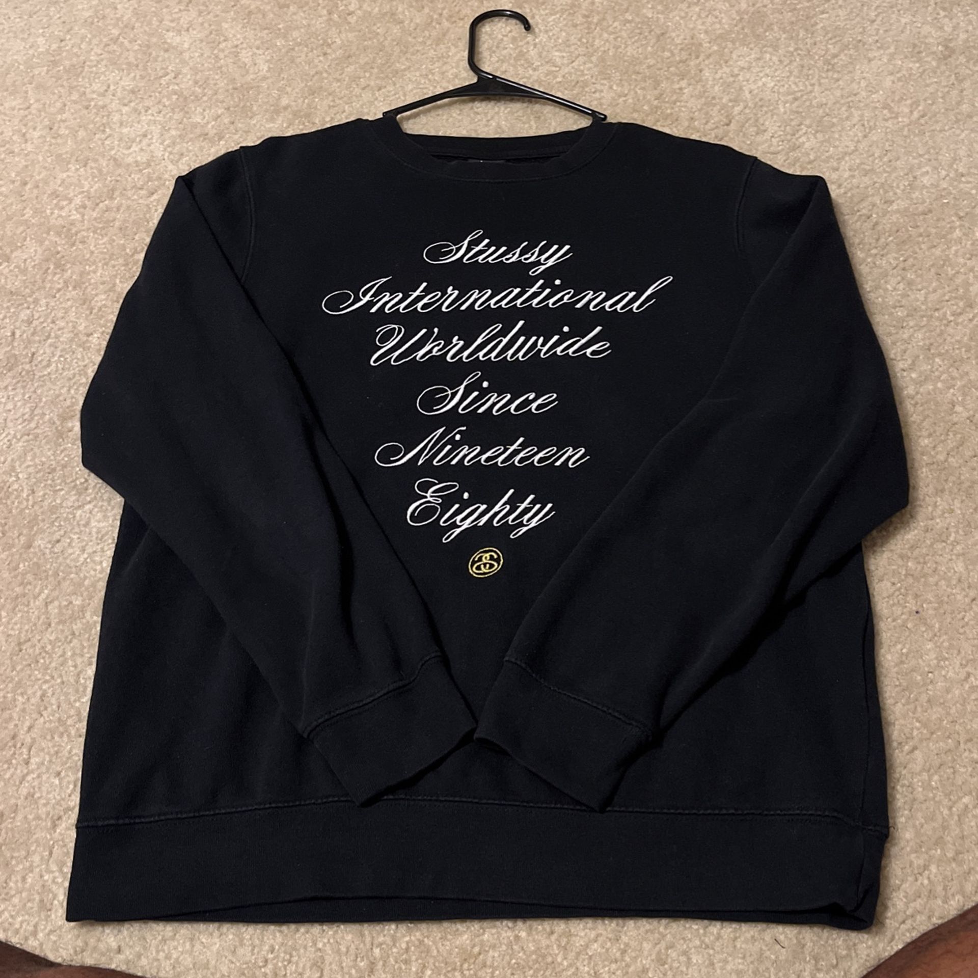 Embroidered Stussy Sweatshirt