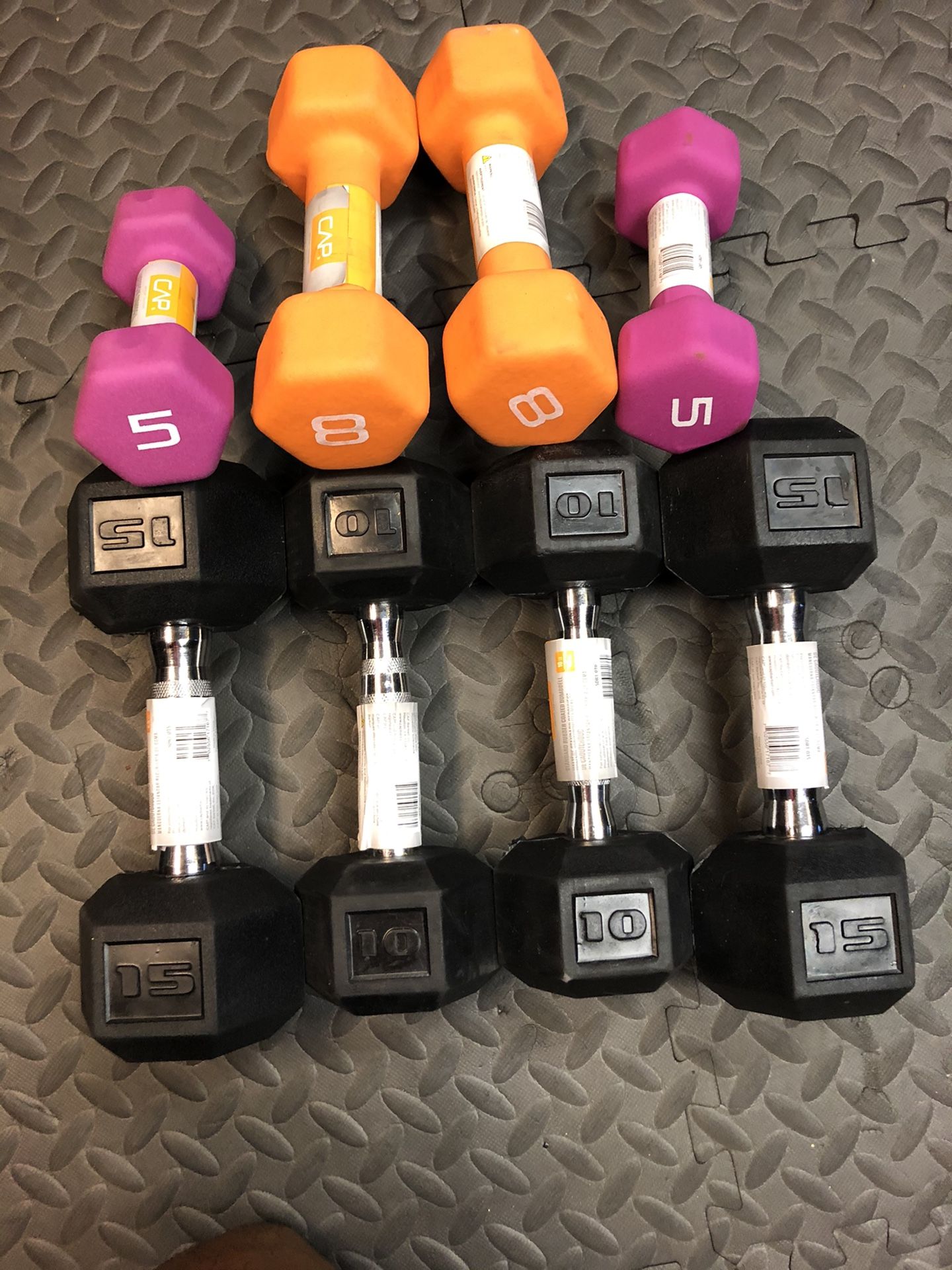 Dumbbell Set 76LBS (15,10,8,5)