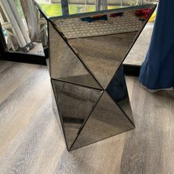 West elm 2024 mirrored side table
