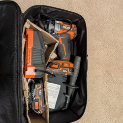Ridgid Drill Kit with (2) 2.0 Ah Batteries, Charger, and Bag