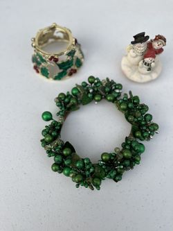 Christmas Candle Accessories $5 Total = 3 Items