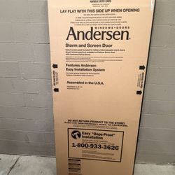 Andersen 36x80 Storm Doors Charcoal Or Sandtone 