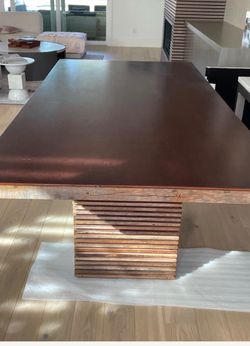 Crate & Barrel Paloma reclaimed wood dining table