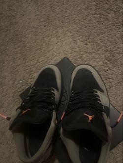 Air Jordan Sneakers Black Gray Orange