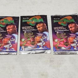 Michael Jordan Space Jam 1996 Upper Deck ( 3 Sealed Packs)