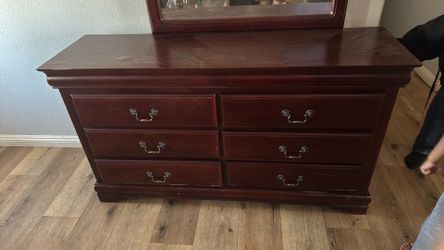 Dresser with mirror