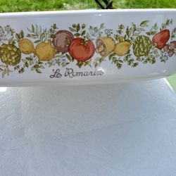Vintage Spice Of Life Corning Ware  Casserole  Dish 10 By 10 By 2 With Lid