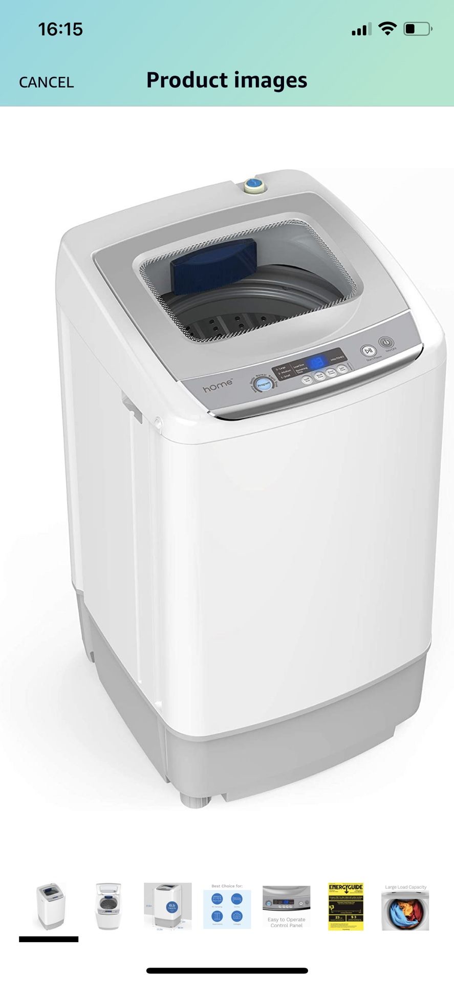 hOmeLabs Portable Washing Machine - 6 Pound Load Capacity
