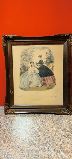 La Mode Illustrate framed Print 