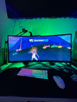 Abs cyclone gaming pc and Aoc 32” 1440p curved monitor