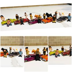 Homies  figures 14 and die cast vehicles  
