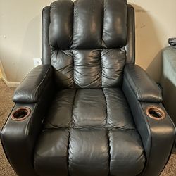 Leather Large Lazy Boy Chair 