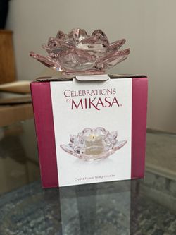 Crystal Flower Tealight Holder