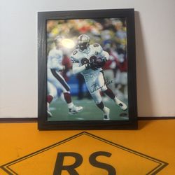 Jerry Rice 8X10 Autographed Framed Photo Running Ball With COA