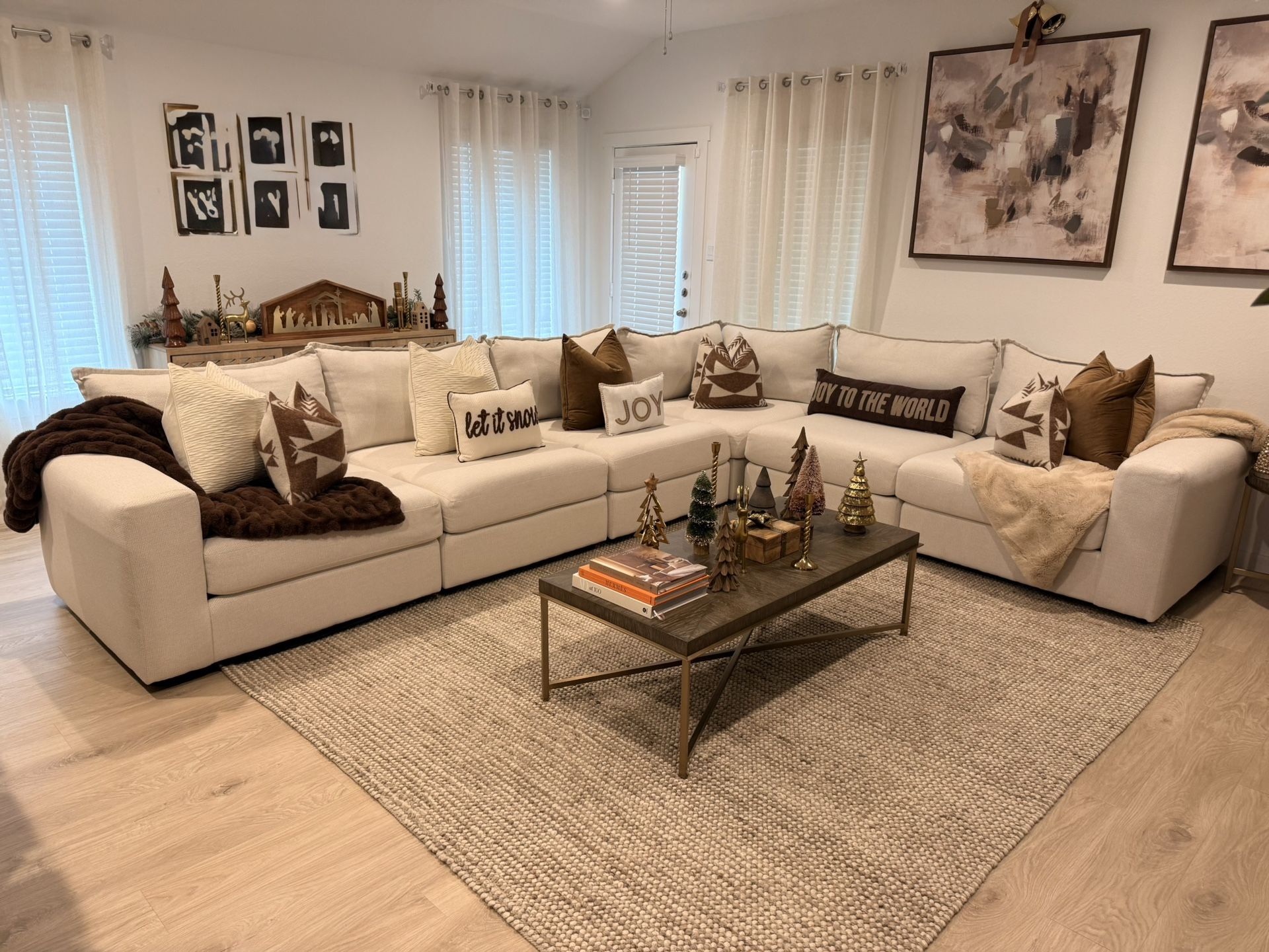 Cream Sectional