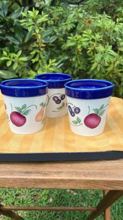 Princess House Small Planters (3)