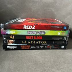 5 Ultra HD 4K movies sealed brand new trade for ps4 game s