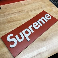 Custom Wood Supreme Sign