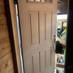 Laminated wood door