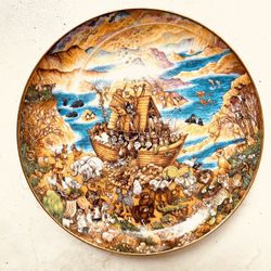 Noah’s Ark Heirloom Limited Edition Two By Two by Bill Bell Plate Fine Porcelain