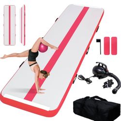Brand New In The Box- FEATH-R-LITE 13ft Inflatable Gymnastics Tumble Track Tumbling Mat 4in Thick Air Floor Tumble Track with Electric Pump for Cheer 